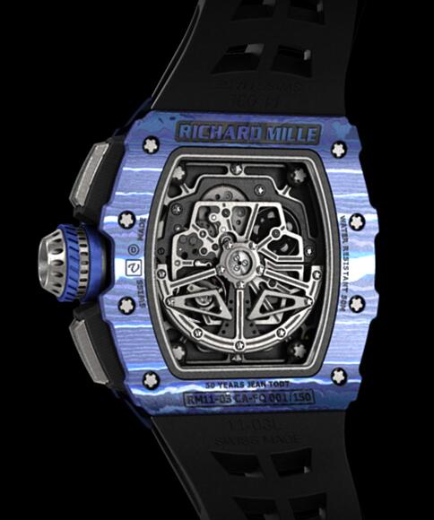 Richard Mille Replica Watch RM 11-03 Jean Todt 50th Anniversary Blue FLYBACK